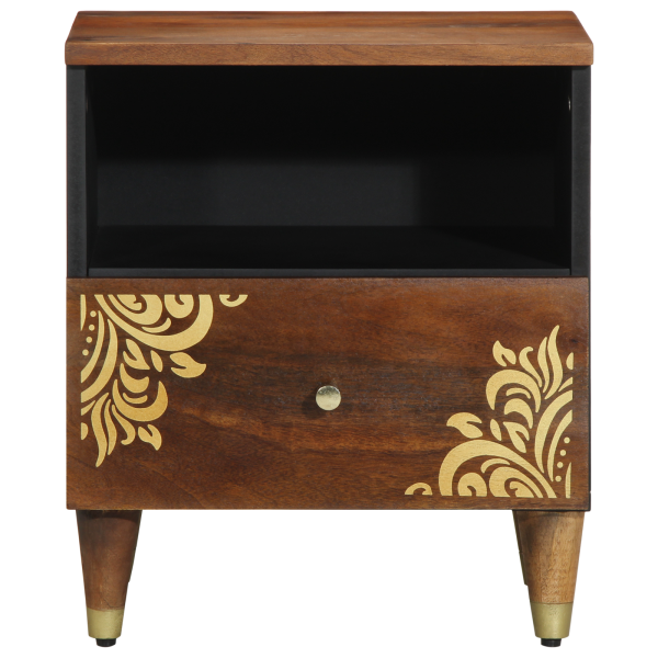 Cabinet de Noche 40x33x46 cm Madera Maciza Mango M 3