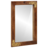 Espejo de Baño 50x70x3 cm de Madera Sólida de Mango 1