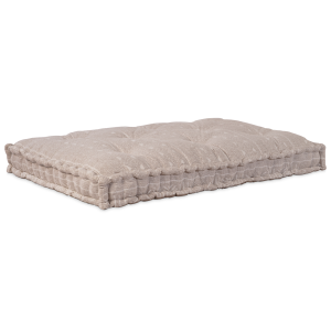 Cojín para asiento de palets tela marrón claro 120x80x12 cm H