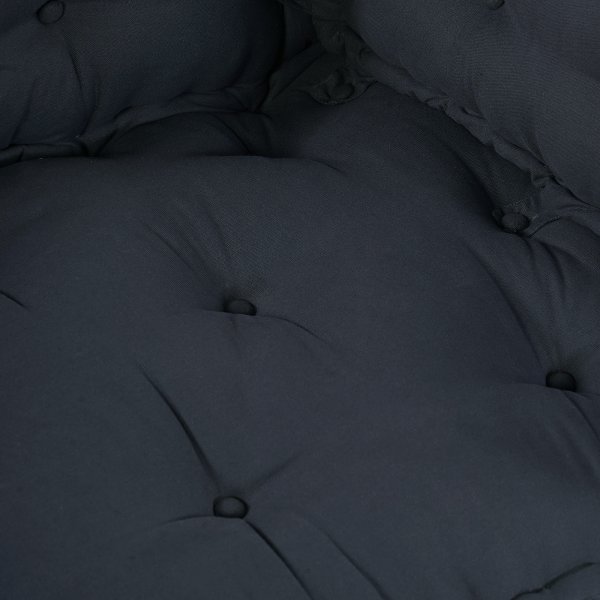 Cojín de sofá de palets reposabrazos y respaldo tela antracita M 5