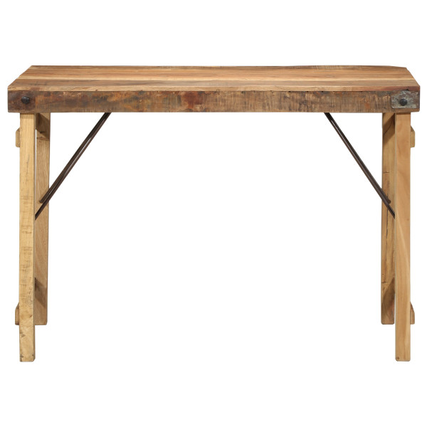 Mesa de comedor de madera maciza reciclada 110x55x76 cm M 4