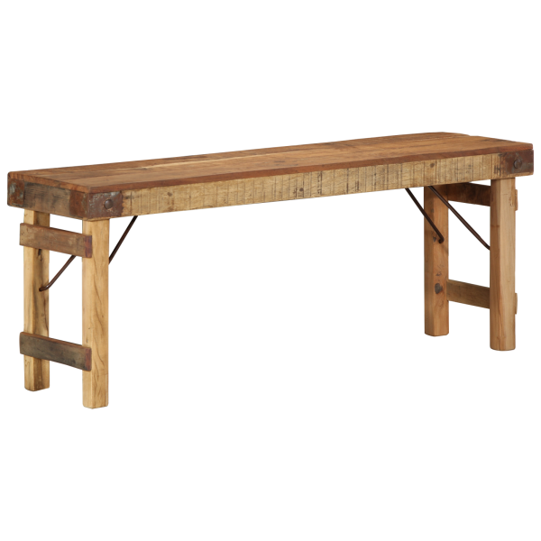 Banco 110x35x46 cm de Madera Recuperada Maciza D