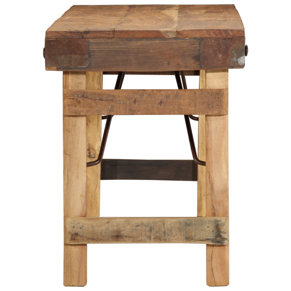 Banco 110x35x46 cm de Madera Recuperada Maciza M 4