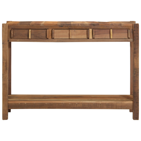 Mesa Consola 107x33x76 cm Madera Maciza Recuperada M 4