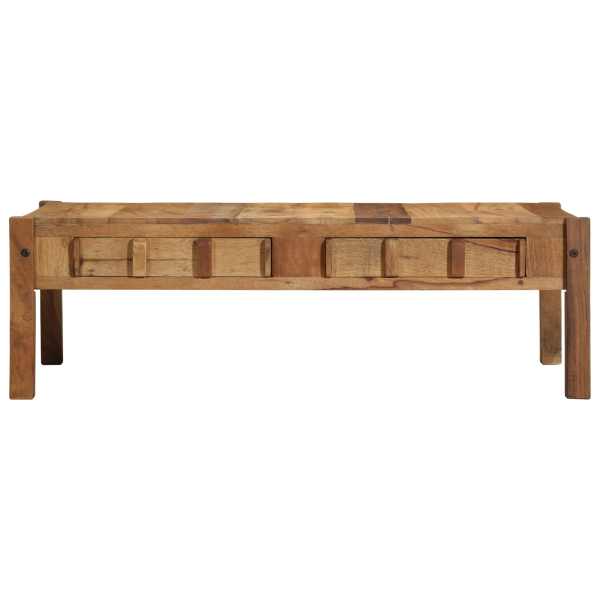 Mesa de Café 110x55x35 cm Madera Sólida Recuperada M 4