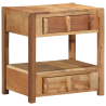 Mesa auxiliar de madera maciza reciclada 43x32x46 cm 1