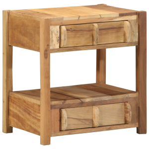 Mesa auxiliar de madera maciza reciclada 43x32x46 cm H