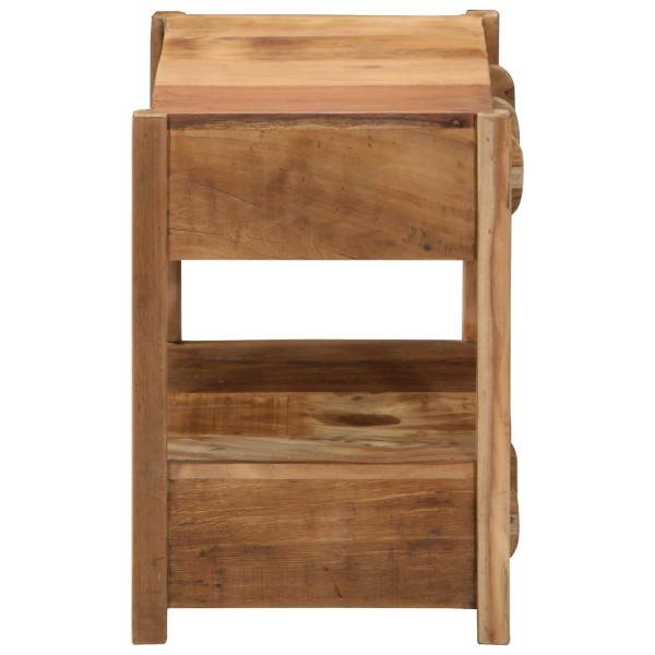 Mesa auxiliar de madera maciza reciclada 43x32x46 cm M 4