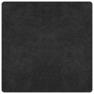 Alfombra Shaggy de  con respaldo de látex gris oscuro 200x200 cm H