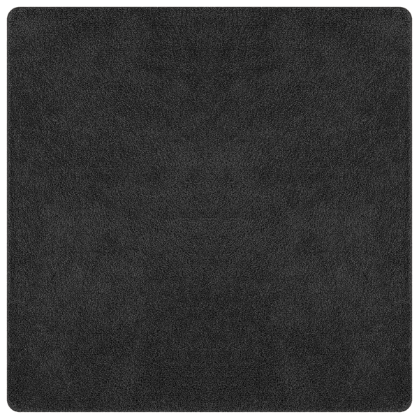 Alfombra Shaggy de  con respaldo de látex gris oscuro 200x200 cm M 2