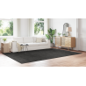 Alfombra Shaggy con respaldo de látex gris oscuro 240x340 cm 4