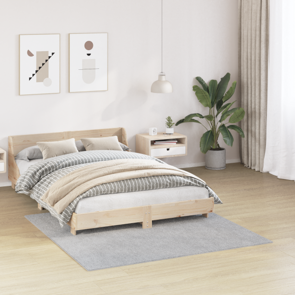 Tapete Shaggy  com base de látex Cinzento 160x160 cm M 3