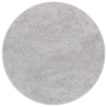 Alfombra Shaggy con respaldo de látex Gris ø160 cm 2