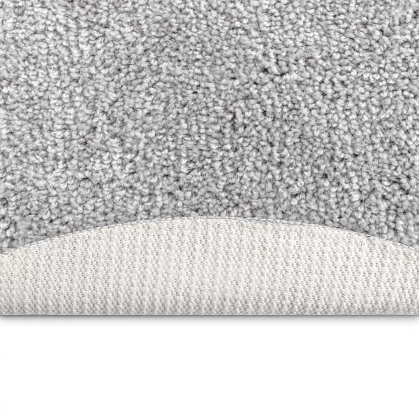 Tapete Shaggy  com Costura de Látex Cinza ø160 cm M 5