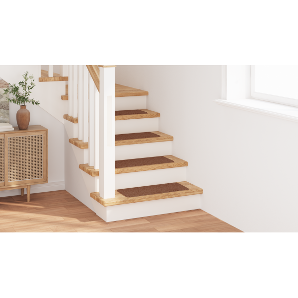 Alfombrillas de escalera con base de látex amarillo 25x60 cm M 5