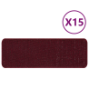 Tapetes de Escada  com Fundo de Látex Bordeaux 25x60 cm 3