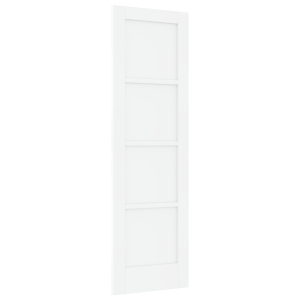 Puerta Interior 'ORKDAL'Blanca 61x198.5x4 cm de Madera Maciza de Pino H