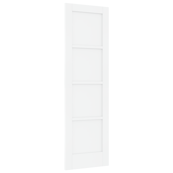 Puerta Interior 'ORKDAL'Blanca 61x198.5x4 cm de Madera Maciza de Pino M 2