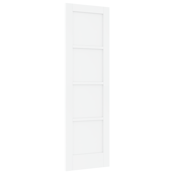 Puerta Interior 'ORKDAL'Blanca 61x198.5x4 cm de Madera Maciza de Pino M 4