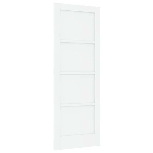 Puerta Interior 'ORKDAL'Blanca 73.5x198.5x4 cm de Madera Sólida de Pino M 2