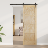 Puerta Interior ORKDAL 73.5x211x4 cm de Madera Sólida de Pino 1