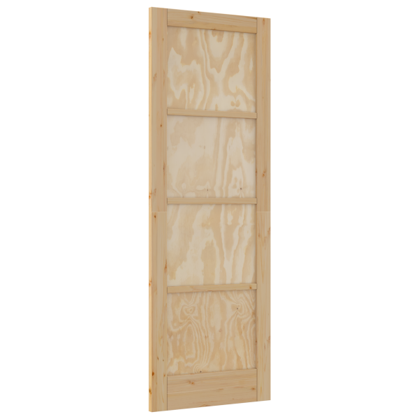 Puerta Interior ORKDAL 73.5x211x4 cm de Madera Sólida de Pino M 2
