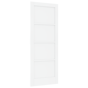 Puerta Interior 'ORKDAL'Blanca 78x202x4 cm de Madera Sólida de Pino H