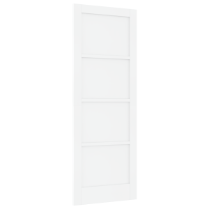 Puerta Interior ORKDAL Blanca 78x211x4 cm de Madera Maciza de Pino H