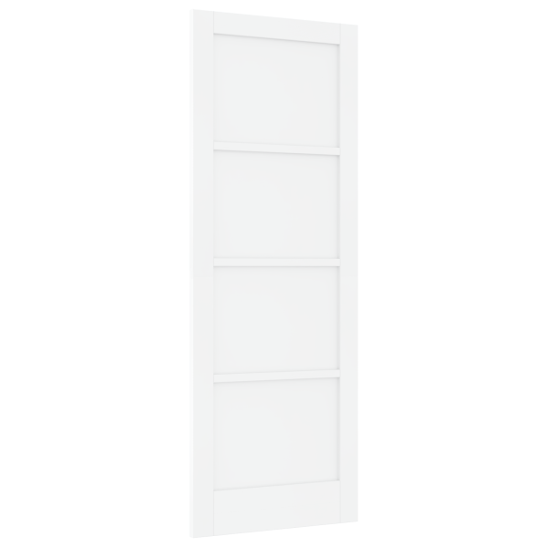 Puerta Interior ORKDAL Blanca 78x211x4 cm de Madera Maciza de Pino M 2