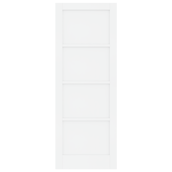 Puerta Interior ORKDAL Blanca 78x211x4 cm de Madera Maciza de Pino M 5