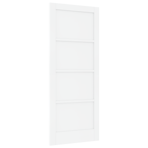 Porta de Interior 'ORKDAL'Branca 83x202x4 cm Madeira Sólida de Pinheiro H