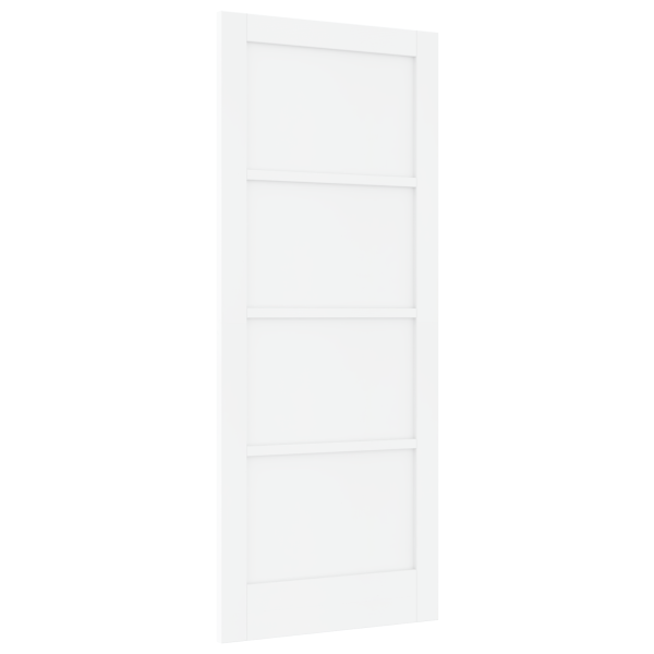 Puerta Interior 'ORKDAL'Blanca 83x202x4 cm de Madera de Pino M 5