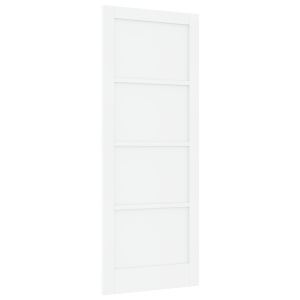 Puerta Interior ORKDAL Blanca 83x211x4 cm de Madera Maciza de Pino H