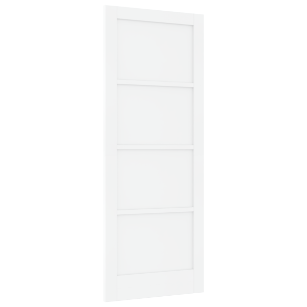 Porta Interna ORKDAL Branca 83x211x4 cm Madeira Sólida de Pinheiro M 2