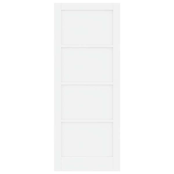 Porta Interna ORKDAL Branca 83x211x4 cm Madeira Sólida de Pinheiro M 5