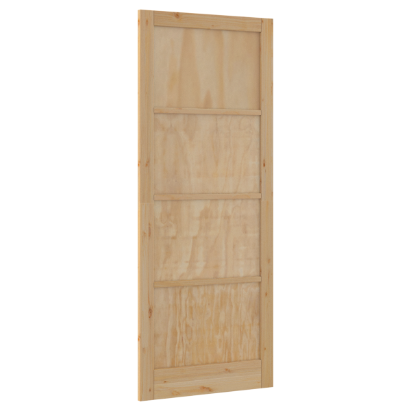 puerta interior ORKDAL 83x232x4 cm de madera maciza de pino M 4