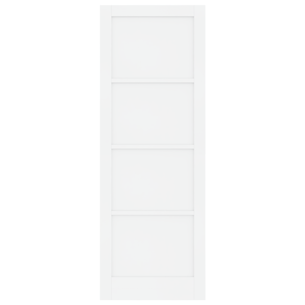 Porta Interior ORKDAL Branca 83x232x4 cm de Madeira Sólida de Pinheiro M 5