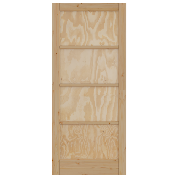 Puerta Interior ORKDAL 86x198.5x4 cm Madera Sólida de Pino M 4