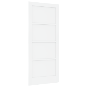 Puerta Interior 'ORKDAL'Blanca 86x198.5x4 cm de Madera Sólida de Pino H