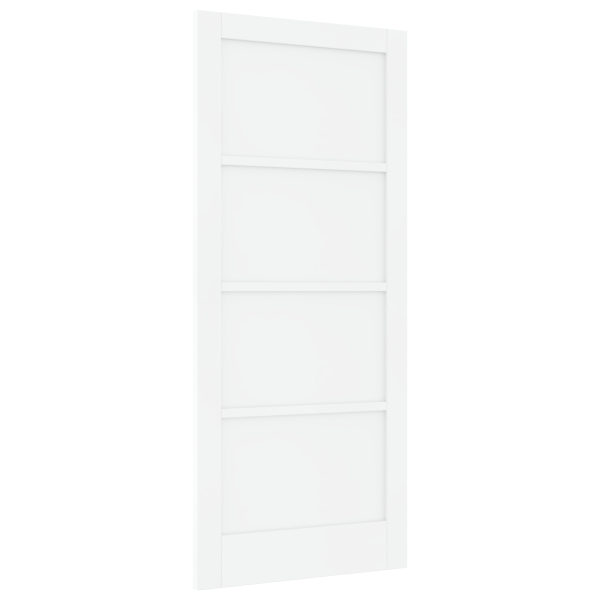 Puerta Interior 'ORKDAL'Blanca 86x198.5x4 cm de Madera Sólida de Pino M 2