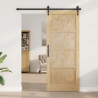 Puerta interior 'ORKDAL'86x211x4 cm de madera maciza de pino 1