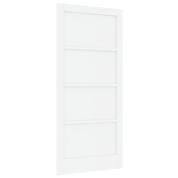 porta interior “ORKDAL” Branca 93x202x4 cm Madeira sólida de pinho M 2