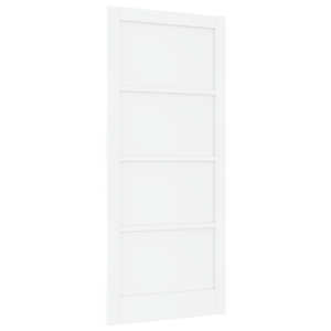 Puerta Interior ORKDAL Blanca 93x211x4 cm de Madera Maciza de Pino H