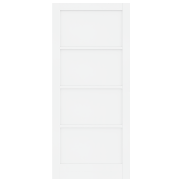 Porta Interior ORKDAL Branca 93x211x4 cm Porta Sólida de Madeira de Pinho M 5