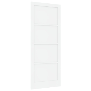 Porta de Interior 'ORKDAL'Branca 93x232x4 cm Madeira Sólida de Pinheiro H