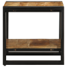 Mesa de centro de madera maciza de mango rugosa 40x50x38 cm 5