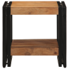 Mesa de centro de madera maciza de acacia 40x50x38 cm 4