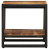 Mesa de centro de madera maciza de acacia 40x50x38 cm 5