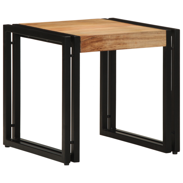 Mesa de centro de madera maciza de acacia 40x50x38 cm D