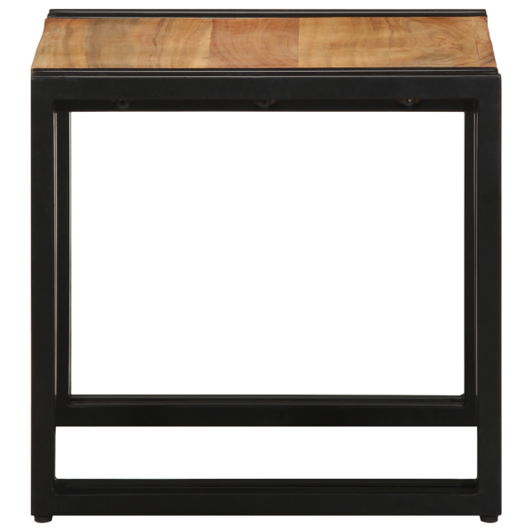 Mesa de centro de madera maciza de acacia 40x50x38 cm M 5
